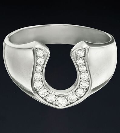 「馬蹄シルバーリング（メンズリング）」