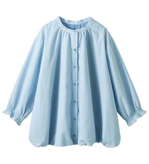 カデュネ 【美品】シャーリングバルーンブラウス M　ピンク VIS ブラウス シャツ 「店頭人気」シャーリングバルーンシャツ