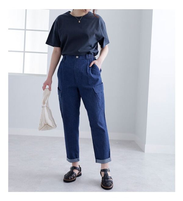 BELLUNA（ベルーナ）の「＜ｓｏｒａｆｕｋｕ＞こだわりポケットテーパードパンツ（テーパードパンツ）」｜詳細画像