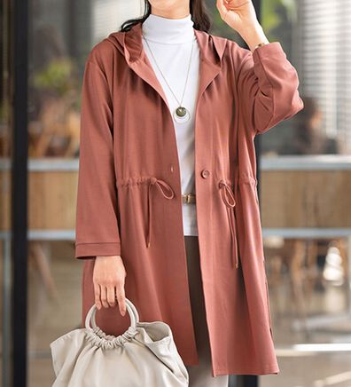 ルフラン（ルフラン）の「季節を繋ぐきれいめロングパーカー（パーカー）」