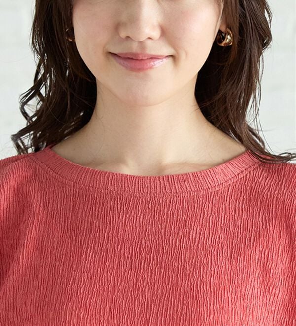 BELLUNA（ベルーナ）の「楊柳素材ドルマンプルオーバー（カットソー）」｜詳細画像