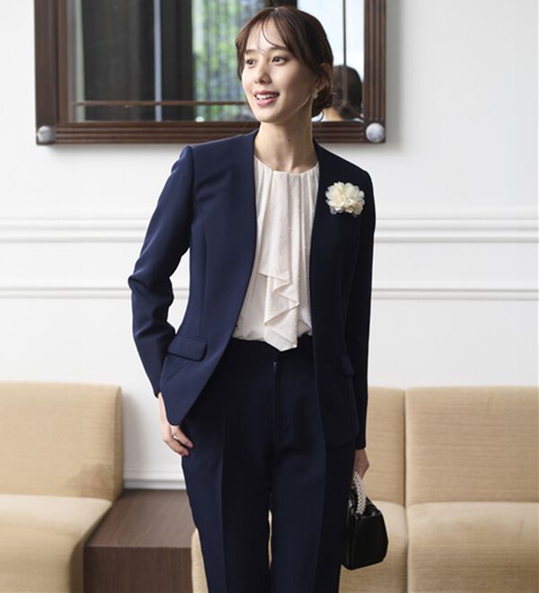 BELLUNA（ベルーナ）の「＜Ｃ／Ｓ＞ノーカラージャケット（ノーカラージャケット）」｜詳細画像