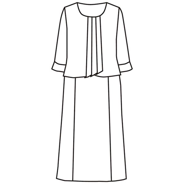 BELLUNA（ベルーナ）の「北陸幾何柄ジャカード素材ワンピースアンサンブル（ブラックフォーマル（喪服・礼服））」｜詳細画像