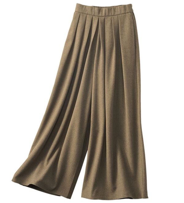 BELLUNA（ベルーナ）の「タックデザインスカーチョ（フルレングスパンツ）」｜詳細画像