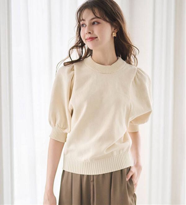 RANAN（ラナン）の「ボリュームパフスリーブニットトップス（ニット・セーター）」｜詳細画像