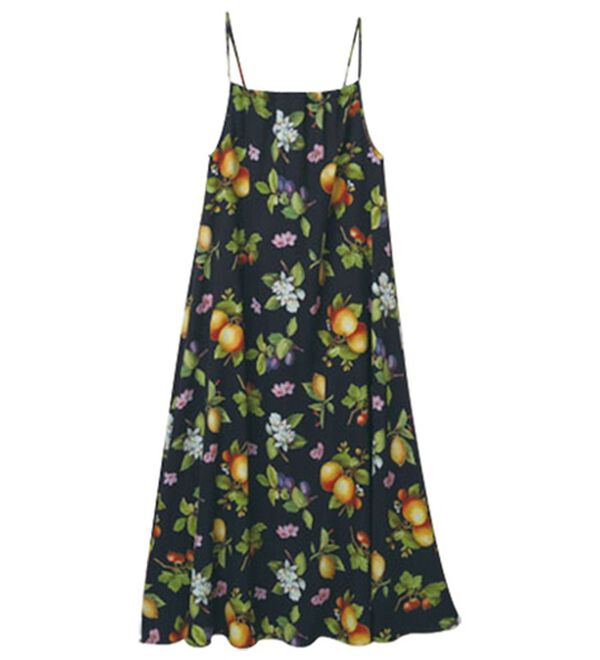 RANAN（ラナン）の「トロピカルプリントギャザーキャミワンピ（プリントワンピース）」｜詳細画像