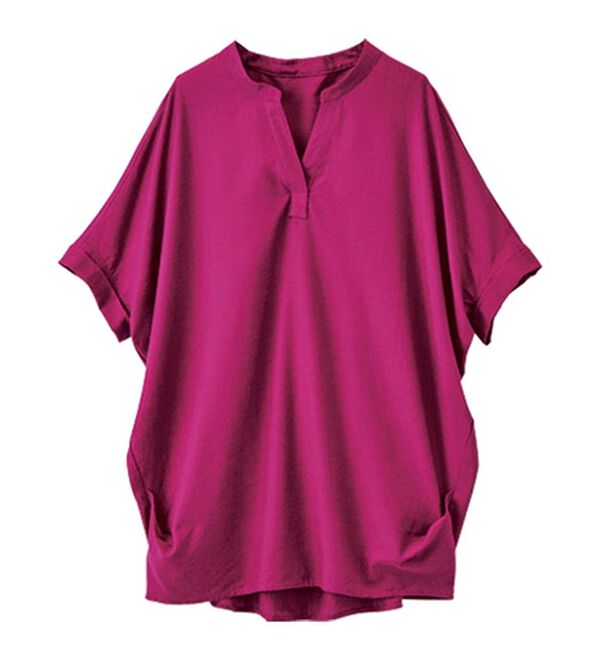 BELLUNA（ベルーナ）の「機能付リネン混スキッパーデザインシャツ（シャツ）」｜詳細画像