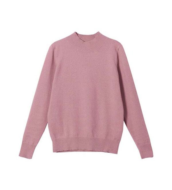 M～3L】プレミアムカシミヤタッチハイネックニット