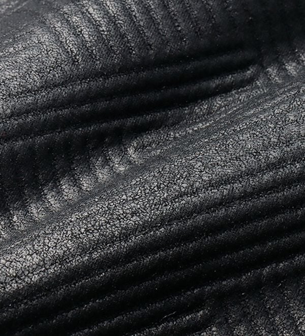 「＜コムルヴァン・オム＞ふくれジャカードレザー風トレーナー（メンズトレーナー）」｜詳細画像