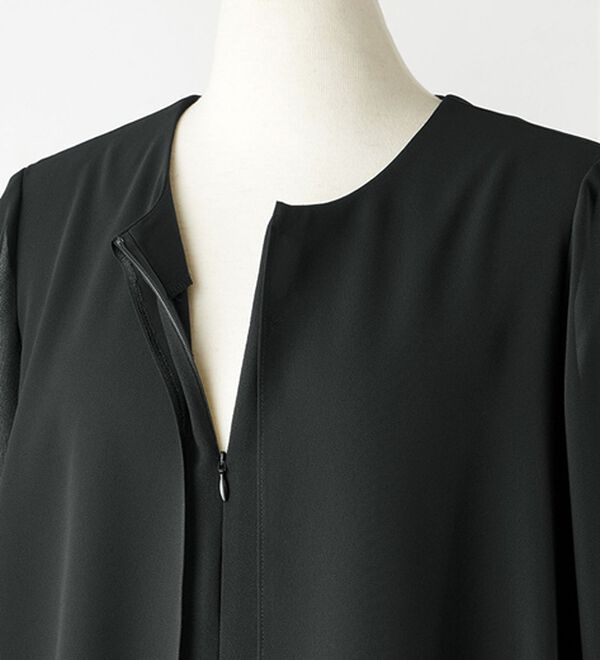 ルフラン（ルフラン）の「アイロンいらずのフォーマルブラウス（ブラックフォーマル（喪服・礼服））」｜詳細画像