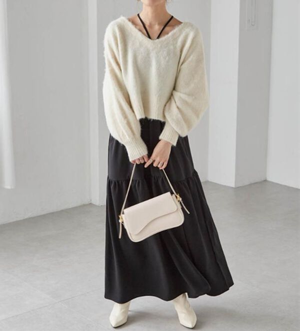 RANAN（ラナン）の「シャギーニット&times;キャミワンピースセット（その他ワンピース）」｜詳細画像