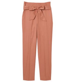 RANAN（ラナン）の「ハイウエストクロップドパンツ（クロップドパンツ）」｜ピンク