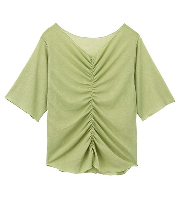 GeeRA（ジーラ）の「Ｖネックシャーリングカットソー（カットソー）」｜詳細画像