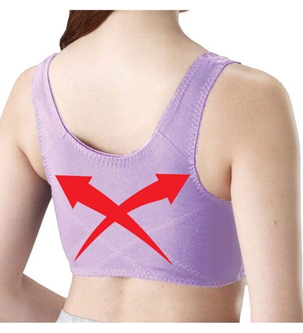 「【３色組】ＮＥＷ背筋きれい綿混前開きブラ（ブラジャー）」｜詳細画像