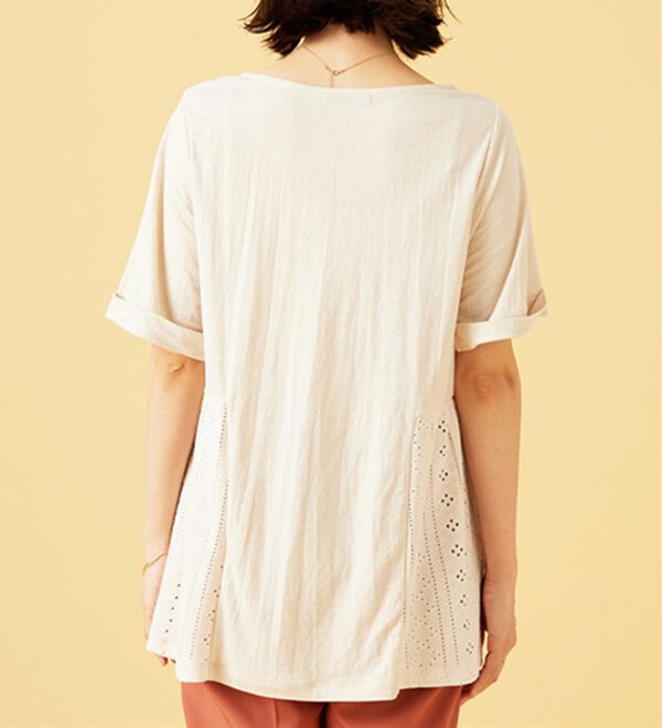 BELLUNA（ベルーナ）の「ヒンヤリ！サイドレース切替チュニック（チュニック）」｜詳細画像