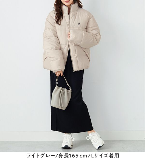 Viola e Viola（ヴィオラ エ ヴィオラ）の「【ビバリーヒルズポロクラブ】男女兼用フェイクダウンコート（ハーフコート）」｜詳細画像