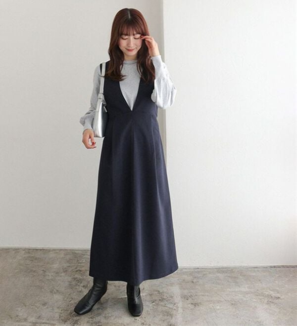 Pierrot（ピエロ）の「ウエストマークジャンパースカート（ジャンパースカート）」｜詳細画像