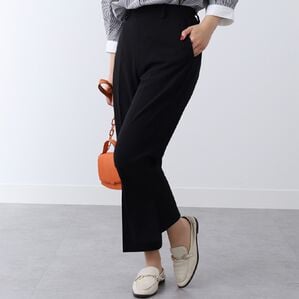 BELLUNA（ベルーナ）の「ジョーゼット裾スリットフレアーパンツ（フルレングスパンツ）」｜黒