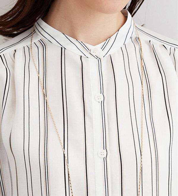 BELLUNA（ベルーナ）の「涼感やわらか袖リボンシャツチュニック（チュニック）」｜詳細画像