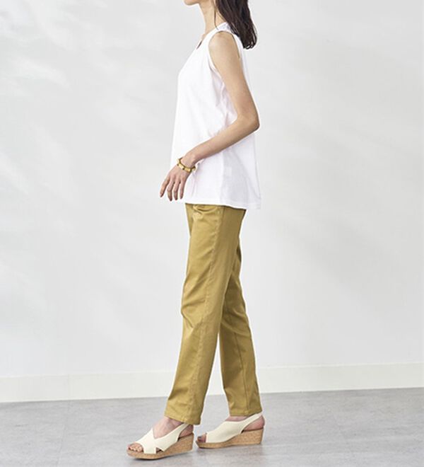 BELLUNA（ベルーナ）の「ヒンヤリ綿１００％大人顔タンクトップ（タンクトップ・キャミソール）」｜詳細画像