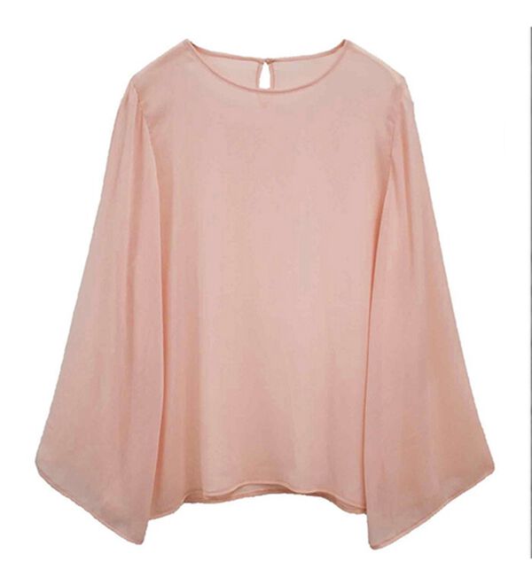 RANAN（ラナン）の「フレア袖スリットシアーブラウス（ブラウス）」｜詳細画像