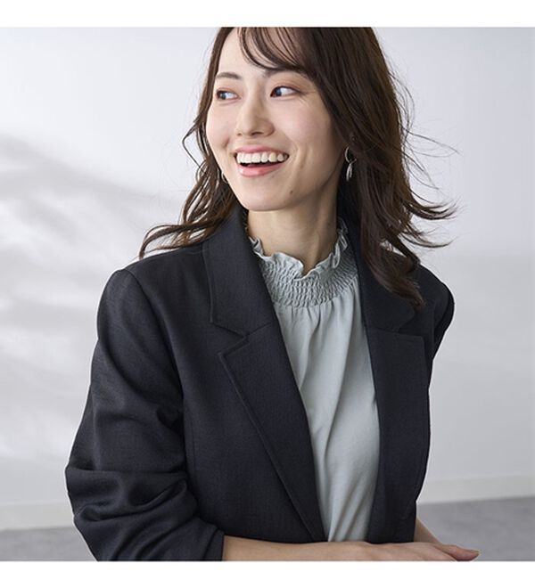 BELLUNA（ベルーナ）の「＜楽スタフィット＞テーラードジャケット（テーラードジャケット）」｜詳細画像