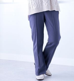 BELLUNA（ベルーナ）の「ふっくらウール調フレアーシルエットパンツ（フルレングスパンツ）」｜パープルグレー