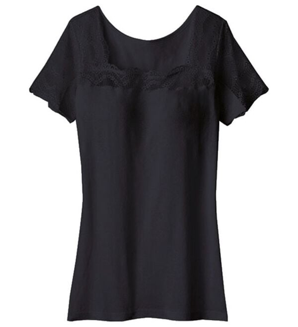 LAVIENNE（ラヴィエンヌ）の「＜ラヴィクールナチュラル＞激汗ゲッターレース・カップ付インナー（ブラトップ・カップ付きインナー）」｜ブラック