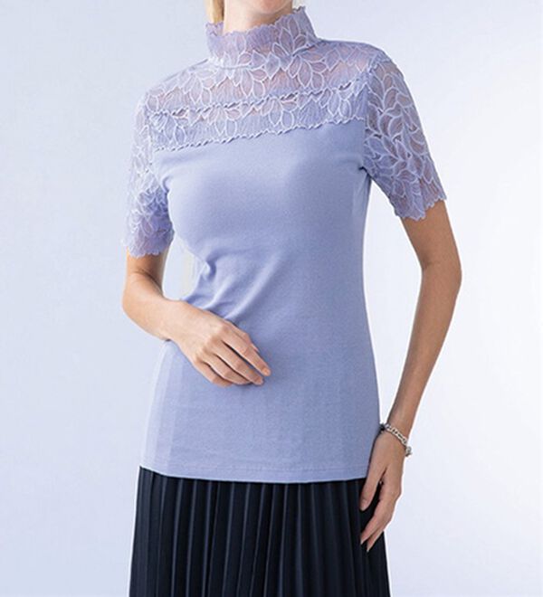 「【３色組】ひんやりＵＶ対策で嬉しいカップ付インナー　５分袖（肌着・インナーウェア）」｜詳細画像