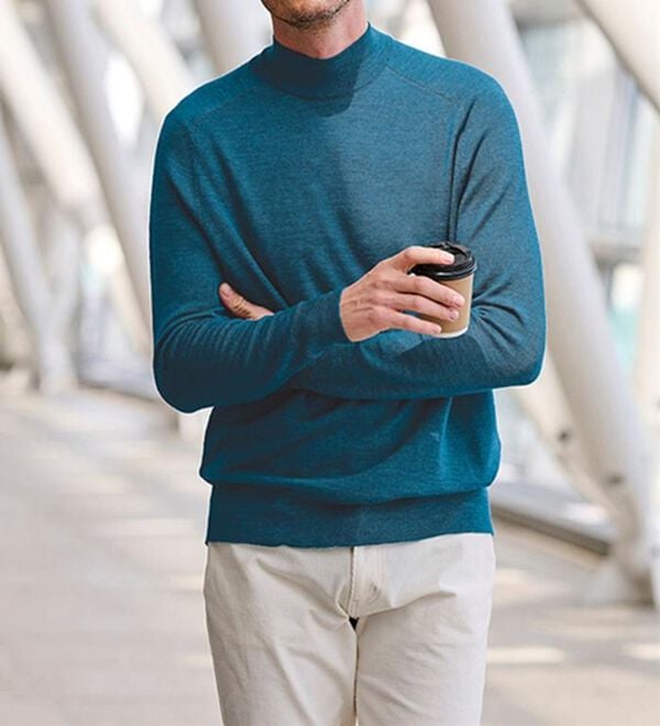 「＜コムルヴァン・オム＞メリノの自信！洗練ハイネック（メンズニット・セーター）」｜詳細画像