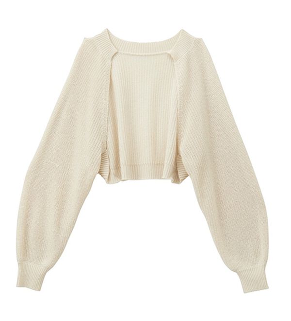 GeeRA（ジーラ）の「畦編ショートボレロカーディガン（その他カーディガン）」｜詳細画像