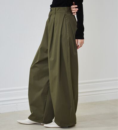 RANAN（ラナン）の「カーブシルエットサイドタックパンツ（フルレングスパンツ）」