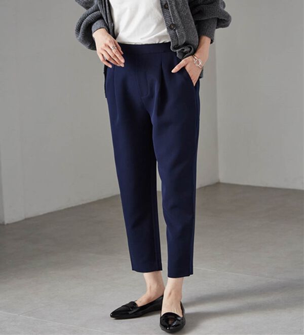 RANAN（ラナン）の「美脚シルエットクロップドパンツ（フルレングスパンツ）」｜詳細画像