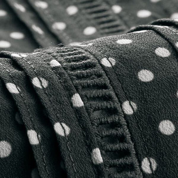 BELLUNA（ベルーナ）の「ドット柄レース切替ブラウス（ブラウス）」｜詳細画像