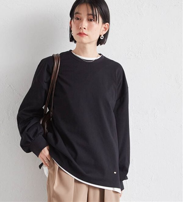 RANAN（ラナン）の「多機能ベーシックオーバーサイズ長袖Tシャツ（Tシャツ）」｜詳細画像