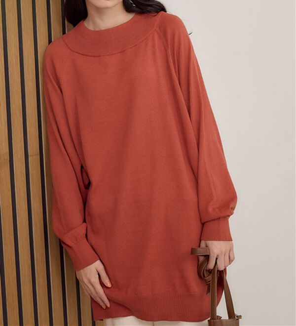 Viola e Viola（ヴィオラ エ ヴィオラ）の「【静電気防止】綿１００％ゆるチュニック（チュニック）」｜テラコッタ