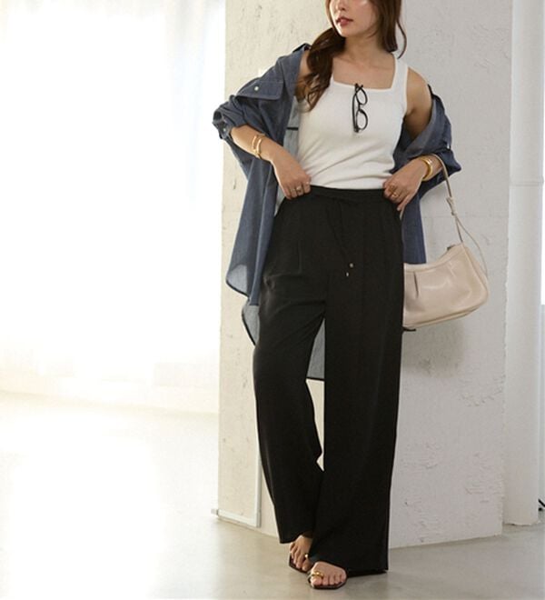 Viola e Viola（ヴィオラ エ ヴィオラ）の「保冷剤ポケット付スクエアタンクトップ（タンクトップ・キャミソール）」｜詳細画像