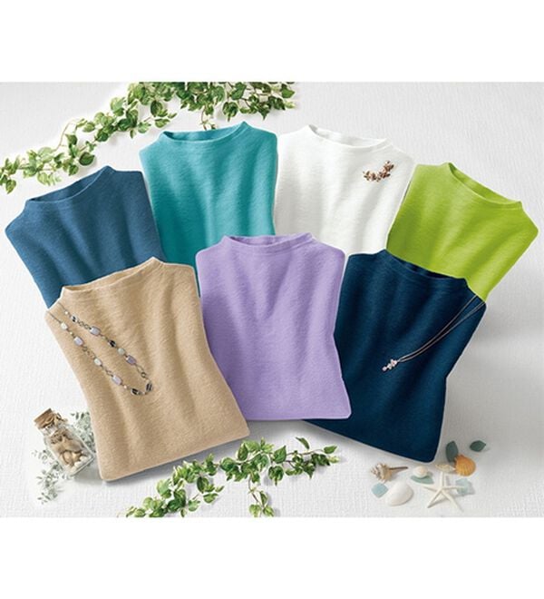 ルフラン（ルフラン）の「汗じみ対策ひんやりマチ付プルオーバー（カットソー）」｜詳細画像