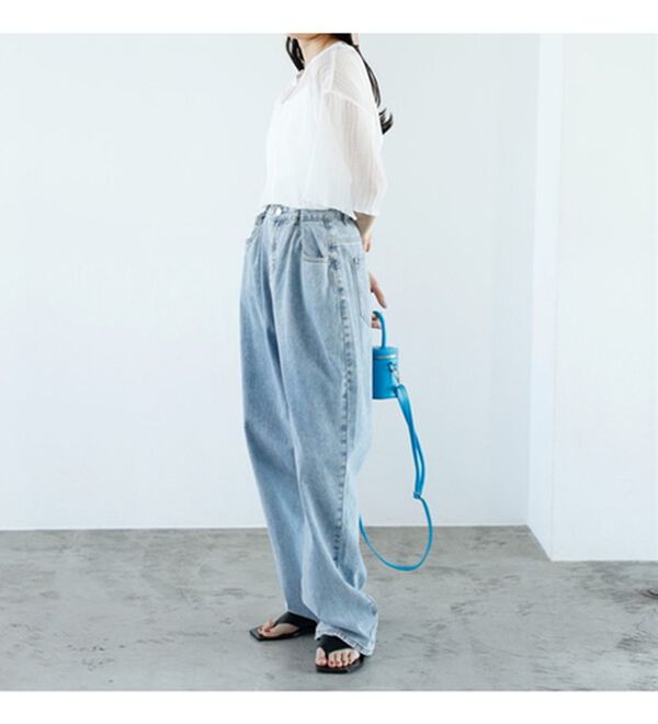 GeeRA（ジーラ）の「前後２ＷＡＹシアーＴシャツブラウス（ブラウス）」｜詳細画像