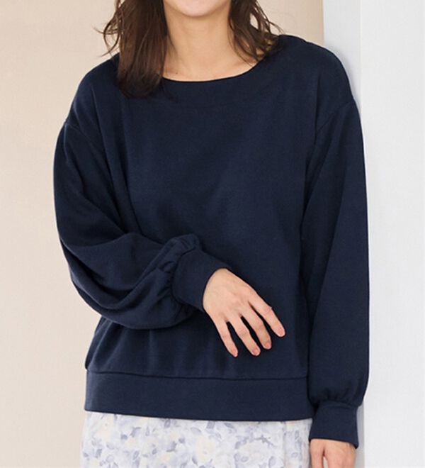 alotta（アロッタ）の「あったか裏ファー袖タックスウェット（カットソー）」｜詳細画像
