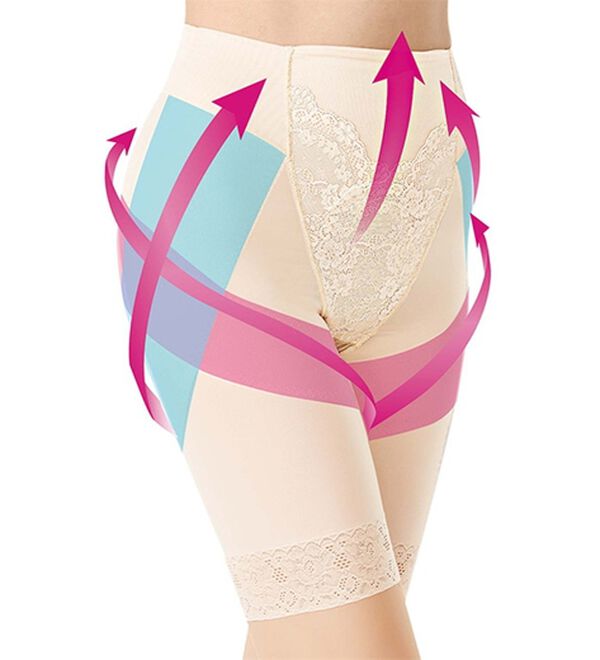 LAVIENNE（ラヴィエンヌ）の「芦屋美整体骨盤スリムスタイルショーツ（ガードル）」｜ベージュ