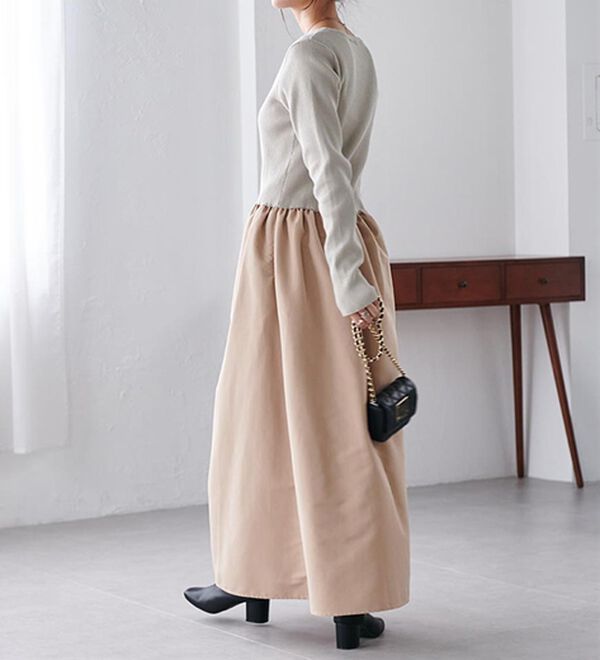 RANAN（ラナン）の「ニットドッキングワンピース（ドッキングワンピース）」｜詳細画像