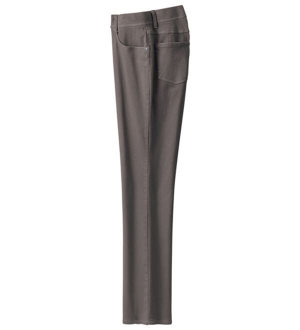 ルフラン（ルフラン）の「楽らく素敵！全方向ストレッチ綿混パンツ（フルレングスパンツ）」｜モカ