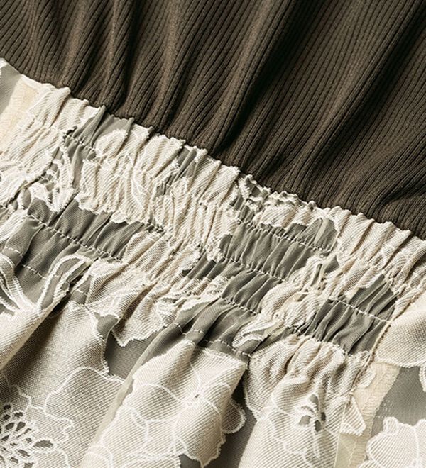 RANAN（ラナン）の「オパールフラワードッキングワンピース（ドッキングワンピース）」｜詳細画像