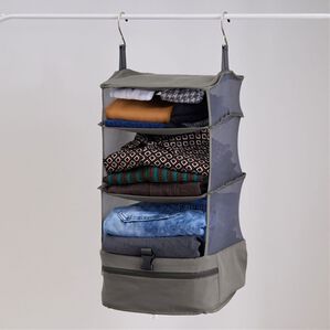 iellio（イエリオ）の「吊り下げ圧縮トラベルポーチ（その他日用品）」｜グレー