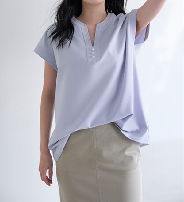 RANAN（ラナン）の「ひんやり！スキッパーブラウス（ブラウス）」｜詳細画像