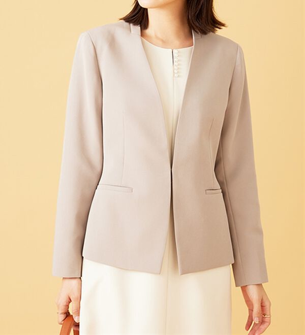 BELLUNA（ベルーナ）の「〈セレモニースタイル〉ノーカラージャケット（ノーカラージャケット）」｜詳細画像