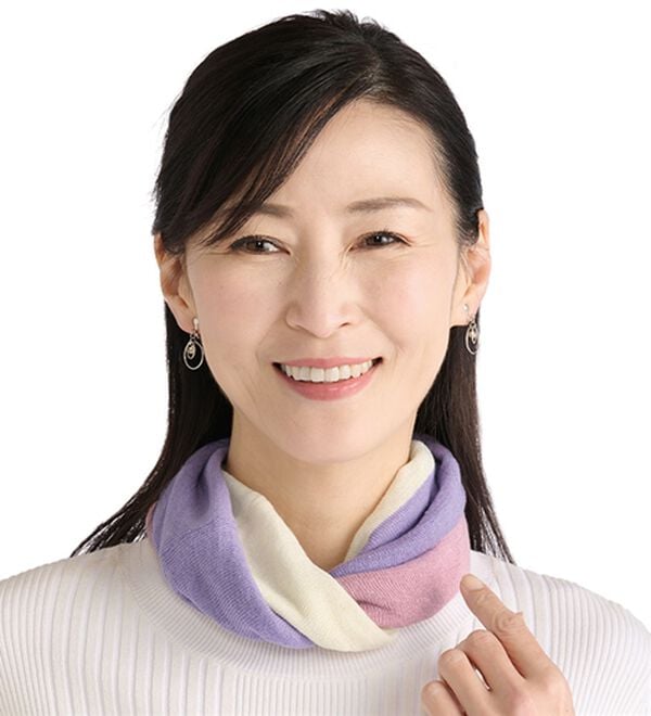 「日本製　綿麻ＵＶスヌード（その他ファッション小物）」｜詳細画像