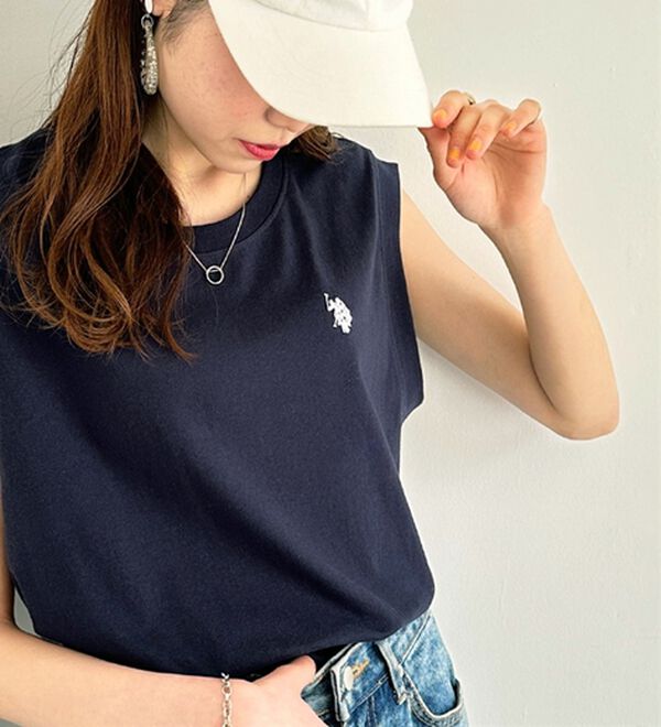 GeeRA（ジーラ）の「【Ｕ．Ｓ．　ＰＯＬＯ　ＡＳＳＮ．】ノースリＴシャツ（タンクトップ・キャミソール）」｜詳細画像