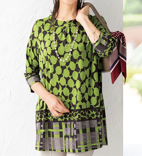 ルフラン（ルフラン）の「パネルプリントチュニック＜タティルア＞（チュニック）」｜詳細画像